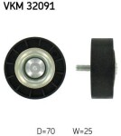 SKF Seade-/juhtrull,  soonrihm VKM 32091