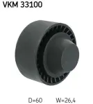 SKF Seade-/juhtrull,  soonrihm VKM 33100