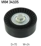 SKF Seade-/juhtrull, soonrihm VKM 34105