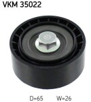 SKF Seade-/juhtrull,  soonrihm VKM 35022