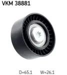 SKF Seade-/juhtrull,  soonrihm VKM 38881
