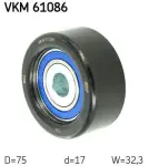 SKF  Seade-/juhtrull,soonrihm VKM 61086