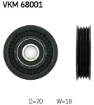 SKF Seade-/juhtrull,  soonrihm VKM 68001