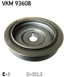 SKF Väntvõlli rihmaratas VKM 93608