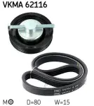 SKF Vertevo Soonrihmakomplekt VKMA 62116