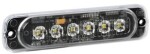 Led stroboskoop tuli-vikur, 6 LED 12/24V kollane