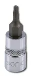 SONIC 1/4" Padrun kuuskant TORX auguga T27H