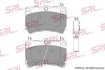 SRLine Piduriklotsi komplekt,  ketaspidur S70-0063