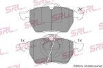 SRLine Piduriklotsi komplekt,  ketaspidur S70-0065