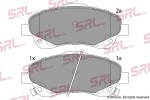 SRLine Piduriklotsi komplekt,  ketaspidur S70-0121