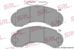 SRLine Piduriklotsi komplekt,  ketaspidur S70-0165