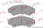 SRLine Piduriklotsi komplekt,  ketaspidur S70-0173