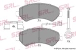 SRLine Piduriklotsi komplekt,  ketaspidur S70-0186