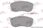 SRLine Piduriklotsi komplekt,  ketaspidur S70-0250