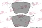 SRLine Piduriklotsi komplekt,  ketaspidur S70-0251
