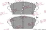 SRLine Piduriklotsi komplekt,  ketaspidur S70-0253