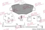 SRLine Piduriklotsi komplekt,  ketaspidur S70-0258