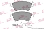 SRLine Piduriklotsi komplekt,  ketaspidur S70-0277