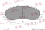 SRLine Комплект тормозных колодок,  дисковый тормоз S70-0389
