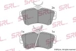 SRLine Piduriklotsi komplekt,  ketaspidur S70-0420