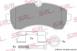 SRLine Piduriklotsi komplekt,  ketaspidur S70-0446