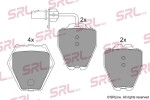 SRLine Piduriklotsi komplekt,  ketaspidur S70-0482
