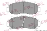 SRLine Piduriklotsi komplekt,  ketaspidur S70-0483