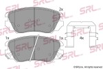 SRLine Piduriklotsi komplekt,  ketaspidur S70-0506