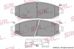 SRLine Piduriklotsi komplekt,  ketaspidur S70-0509