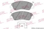 SRLine Piduriklotsi komplekt,  ketaspidur S70-0510