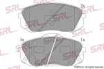 SRLine Piduriklotsi komplekt,  ketaspidur S70-0527
