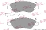 SRLine Piduriklotsi komplekt,  ketaspidur S70-0528