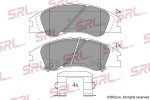 SRLine Piduriklotsi komplekt,  ketaspidur S70-0533