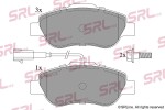 SRLine  Piduriklotsi komplekt,ketaspidur S70-0547
