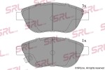 SRLine Piduriklotsi komplekt,  ketaspidur S70-0548