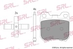 SRLine Piduriklotsi komplekt,  ketaspidur S70-1024