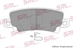 SRLine Piduriklotsi komplekt,  ketaspidur S70-1125