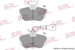 SRLine Piduriklotsi komplekt,  ketaspidur S70-1164