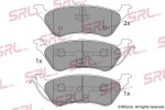 SRLine Piduriklotsi komplekt,  ketaspidur S70-1192