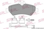 SRLine Piduriklotsi komplekt,  ketaspidur S70-1219