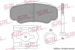 SRLine Piduriklotsi komplekt,  ketaspidur S70-1222