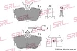 SRLine Piduriklotsi komplekt,  ketaspidur S70-1345