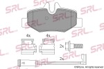 SRLine Piduriklotsi komplekt,  ketaspidur S70-1373