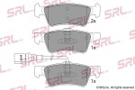 SRLine Piduriklotsi komplekt,  ketaspidur S70-1441