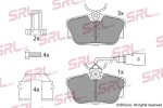 SRLine Piduriklotsi komplekt,  ketaspidur S70-1500