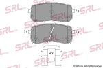 SRLine Piduriklotsi komplekt,  ketaspidur S70-1536