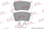 SRLine Piduriklotsi komplekt,  ketaspidur S70-1542