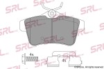 SRLine Piduriklotsi komplekt,  ketaspidur S70-1575