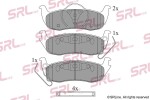 SRLine Piduriklotsi komplekt,  ketaspidur S70-1580