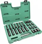 26-os. 1/2" lühikesed+pikad löökpadrunid. õhukesed 10-24mm sata